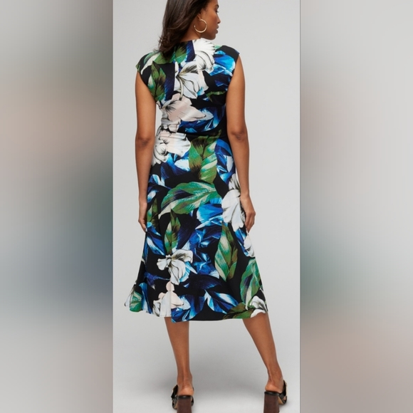 White House Black Market Matte Jersey Midi Dress - Picture 3 of 6